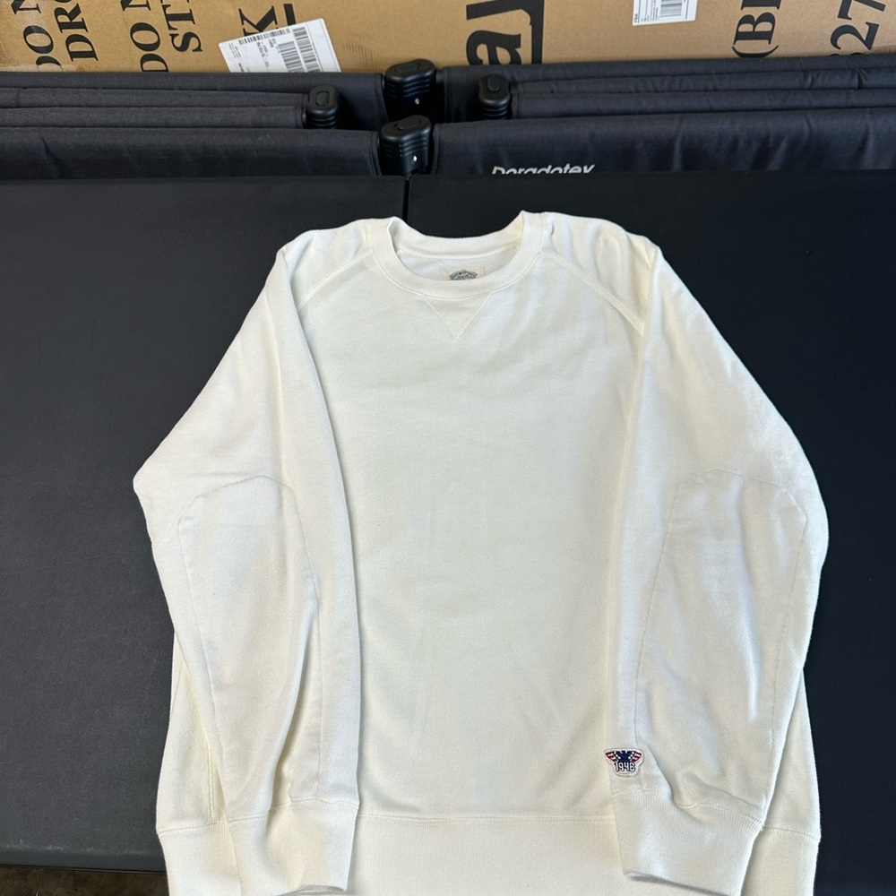 Men's Off-White Crewneck Sweater